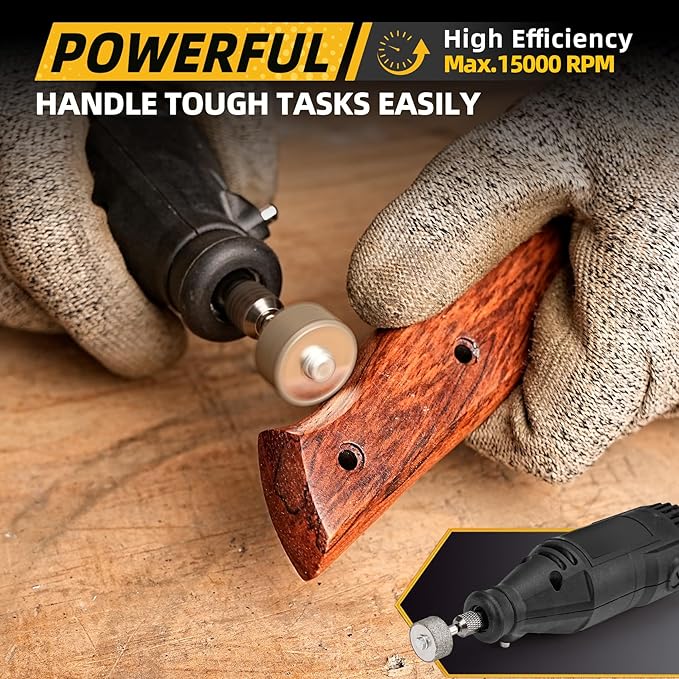Sanding Bits for Dremel Rotary Tool竊똆rinding Stone Diamond Sanding Drill Bits with 1/8" Shank - Gift for Craft Lovers - 320 Grit 1 Pack