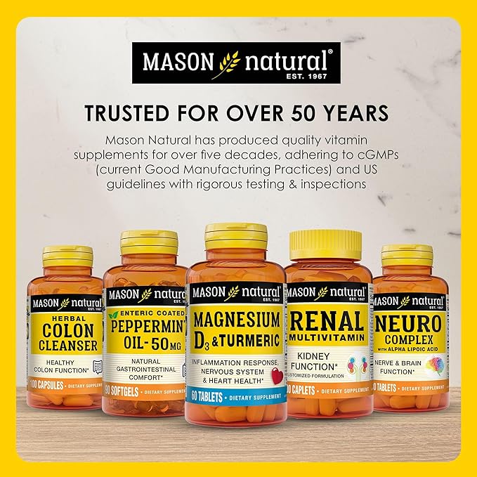Mason Natural, Omega 3 Fish Oil 1000mg Softgels, Bonus Size 200-Count Bottle, Dietary Supplement Supports Heart, Eye, Brain and Joint Health with Omega 3 Fatty Acid Healthy Fats