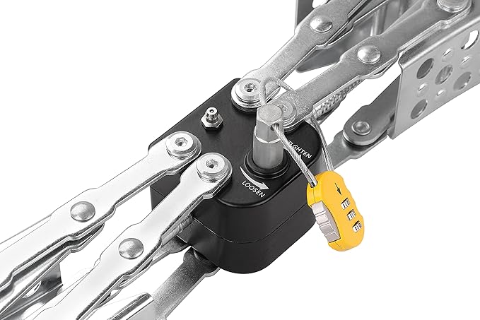 X-Shaped RV Stabilizer Wheel Chock (Allow Drill Adjust) Dual Axel RV Travel Trailer Camper Tire While Camping -1 Pack