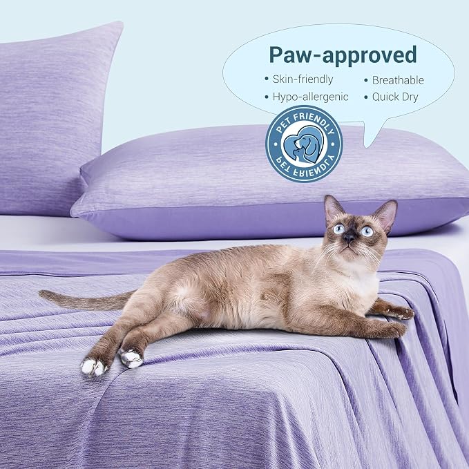 Elegear Arc-Chill 3.0 Cooling Blanket for Hot Sleepers, Cool Throw, Purple | Q-Max>0.5 Cooling Fabric, Absorbs Heat to Keep Body Cool, Breathable Summer Blankets for Night Sweats & Menopause, 51"x67"