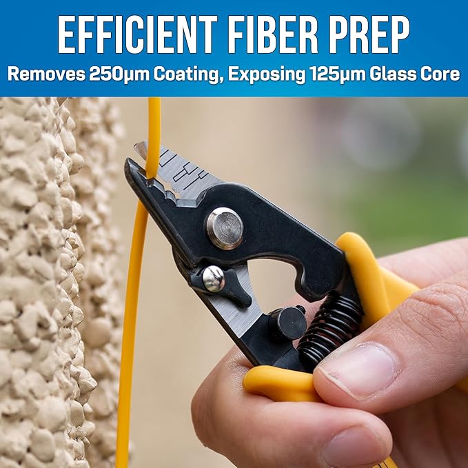 Jonard Tools TK-350 Fiber Optic Stripper & Kevlar Shears Kit – Featuring Molded Pouch to Securely Hold 3 Hole Fiber Stripper and Kevlar Cutting Shears – Ideal for Fiber Technicians