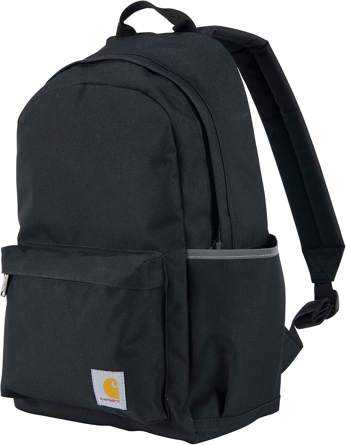 Carhartt Classic 21L Backpack Black | Classic Laptop, Water-Resistant Pack with 15 Laptop Sleeve and Organizational Compartments