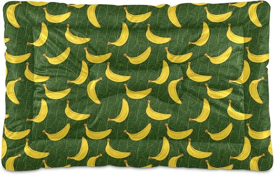Banana Fruit Pet Bed Cute Dog Bed Mat Absorbing Non Slip Pad Pet Sleeping Mat for Small, Medium, and Large Dogs Puppy Cat 24 in x 18 in