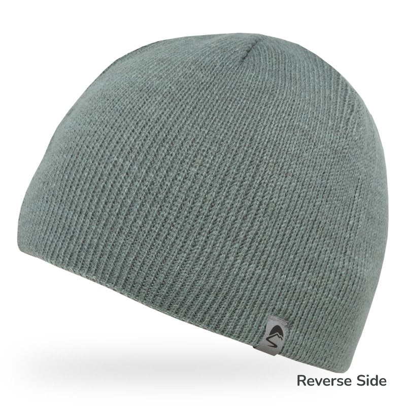 Sunday Afternoons Nightfall Reflective Beanie, Ultra-Soft Acrylic Knit, Reversible Skull Cap, High Visibility for Running, Biking Safety, Winter Hat for Men & Women, Overcast/Quarry, One Size