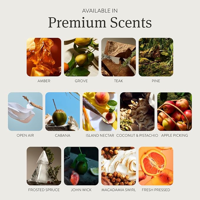Drift Car Air Freshener - The Original Stone Air Freshener - Car Odor Eliminator - Long Lasting Scent - Metal Clip - Essential Oils - Apple Picking Scent 3 Pack Refill - NO CLIP INCLUDED