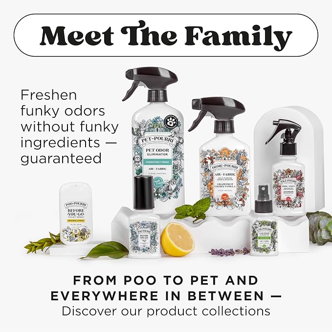 Poo-Pourri Before-You-Go Toilet Spray Refill, Lavender Vanilla,16 Fl Oz, Up to 800 Uses, Bathroom Odor Deodorizer with Essential Oils for Home or Work, Lavender, Vanilla and Citrus Scent