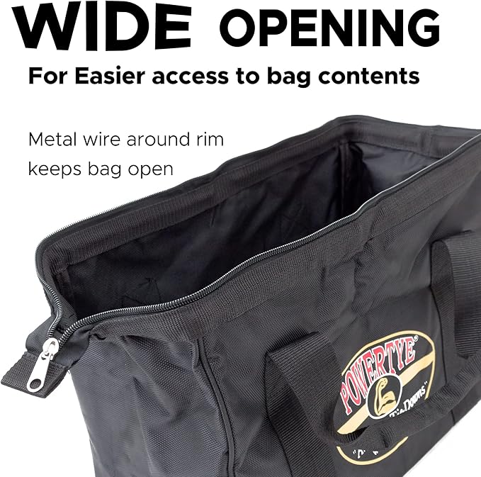 PowerTye Industrial Ratchet Tie-Down Kit - Made in USA - 1.5 inch x 8ft - Heavy Duty Ratchet Straps with S-Hooks, 4-Pack + Storage Bag, for Motorcycles, UTVs & Trailers, 1,000 W.L.L., Black (4-Pack)
