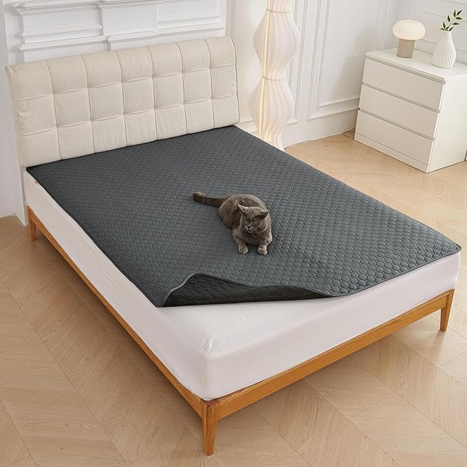 Waterproof Dog Couch Cover Protector Absorbent Quick Dry Non Slip Sofa Cover for Dogs Washable Pet Bed Couch Cover (Grey,39"x50")