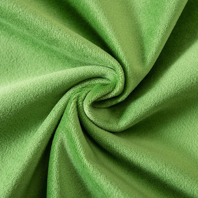 28x28 Velvet Throw Pillow Covers Set of 2 for Couch Sofa Bed,Apple Green | JUSPURBET Decorative Euro Pillow Covers with Invisible Zipper for Modern Living Room Bedroom Home Decor
