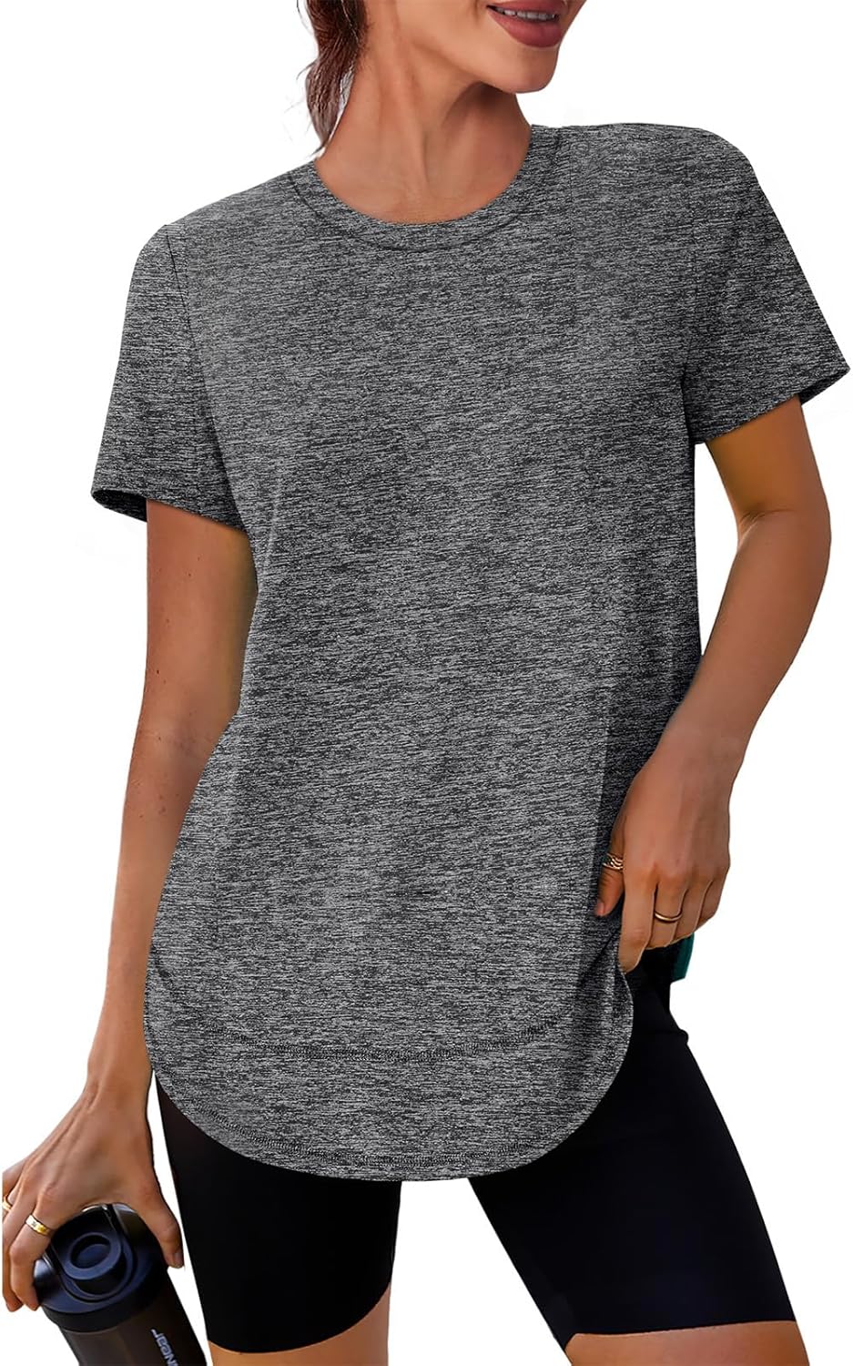XIEERDUO Women's Quick-Dry Workout Tops - Short Sleeve Shirts for Hiking & Running | S-3XL
