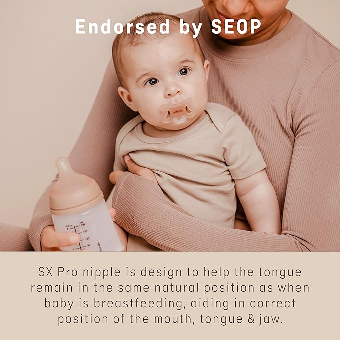 Suavinex Zero Zero Silicone Baby Pacifier w/SX Pro Physiological Pacifier Nipple (-2-2M), Medium