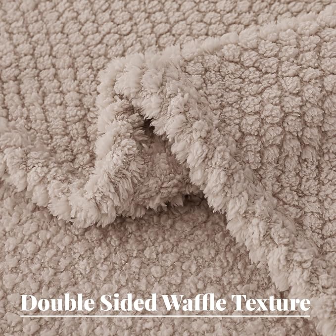 Whale Flotilla Soft Fleece Queen Size Bed Blanket, Camel | 90x90 Inch, Suitable for Bed, Fluffy Fuzzy Jacquard Blankets for All Season, Lightweight and Cozy