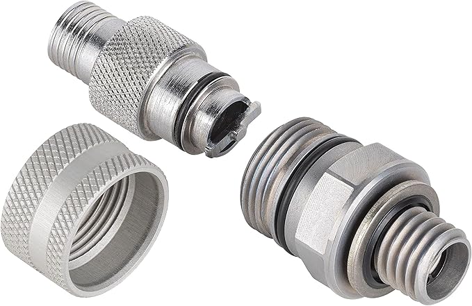 Stahlbus Oil Drain Valve Plug M12x1.75x12mm - CLEAN, EASY, NO TOOL Oil Change - Includes Oil Drain Plug, Washer, Cap, Connector, Silicone Hose