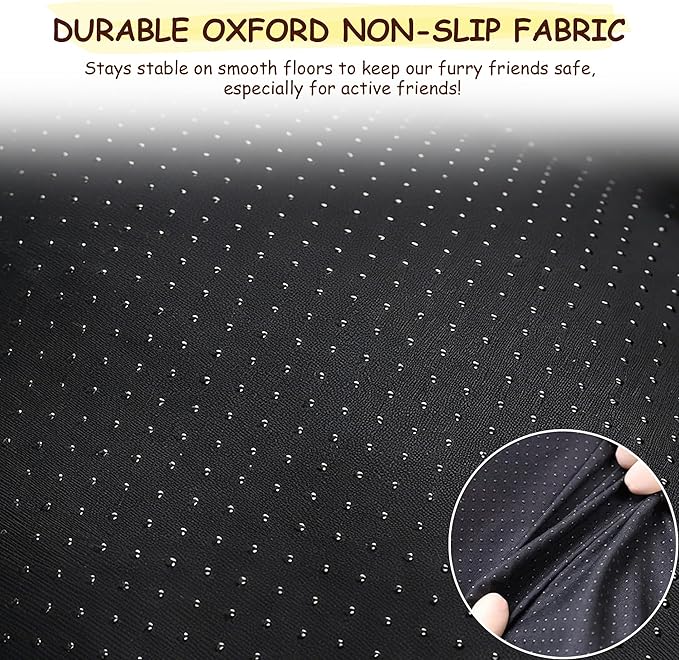 Washable Dog Bed for Small to Large Dogs, Calming Anti Anxiety Medium Dog Bed, Deluxe Plush Faux Fur Crate Beds, Comfy Fluffy Kennel Pad Pet Sleeping Mat with Non-Slip Bottom, 41"x27", Brown