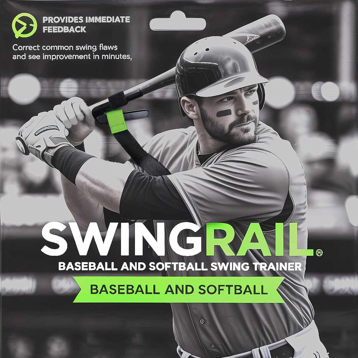 SWINGRAIL Baseball Hitting Trainer - Improve Bat Speed & Swing Mechanics | Ideal for Ages 9+
