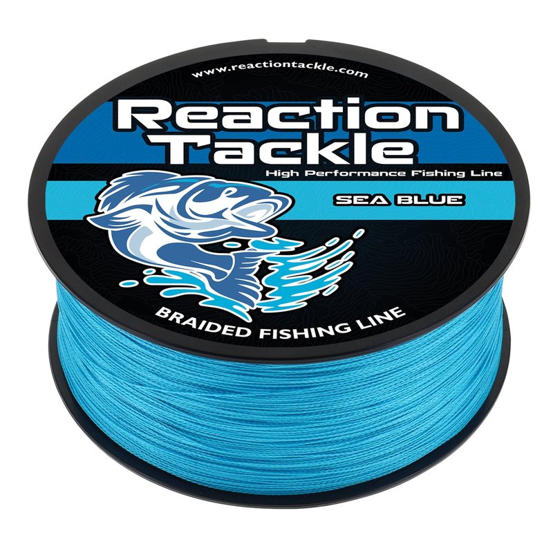 Reaction Tackle Braided Fishing Line Sea Blue 25LB 1000yd