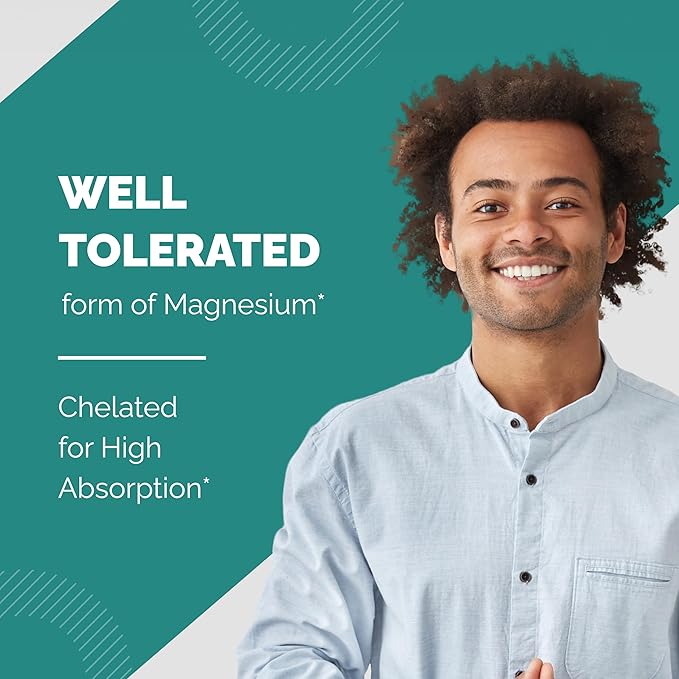 Magnesium Glycinate 400mg Capsules with Quercetin | Quality Sleep, Relaxation, Muscle, Bone Health & Immune Support | 120 Count (Pack of 2) | Easy to Swallow | for Women and Men