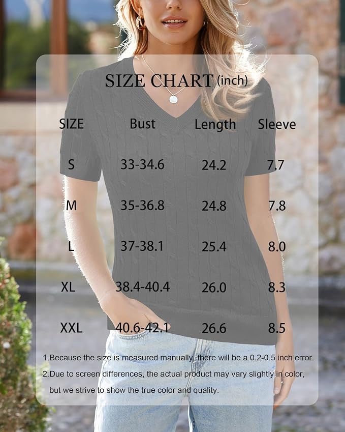 Arach&Cloz Women's Wool Blend Spring Summer Lightweight Business Casual Sweater Tops 2026
