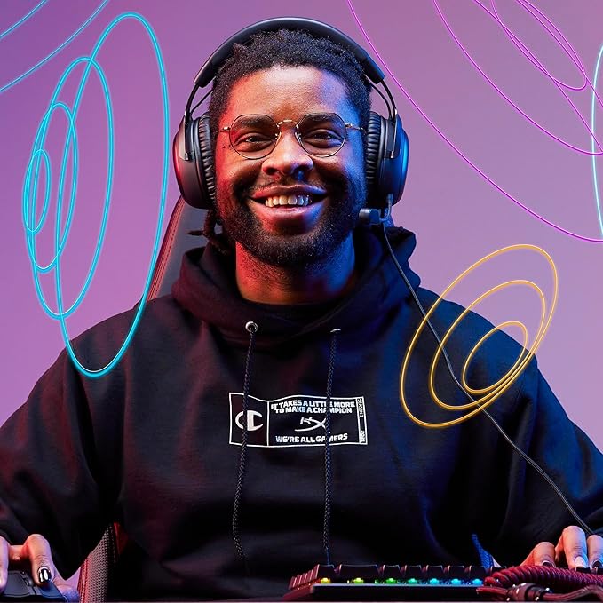 HyperX Cloud III – Wired Gaming Headset, PC, PS5, Xbox Series X|S, Angled 53mm Drivers, Spatial Audio, Memory Foam, Durable Frame, Ultra-Clear 10mm Mic, USB-C, USB-A, 3.5mm – Black
