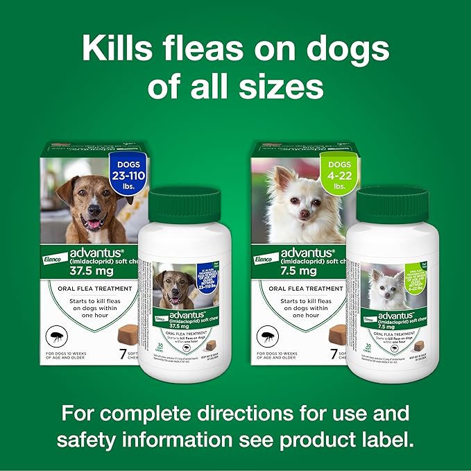 Advantus Dog Fast Acting Oral Flea Treatment Soft Chewable 4 - 22 lbs. | 30 ct.