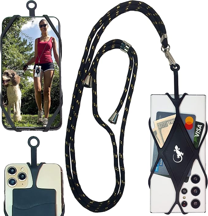 Gecko Travel Tech Cell Phone Lanyard Phone lanyards for Around The Neck Neck Lanyard Phone Crossbody