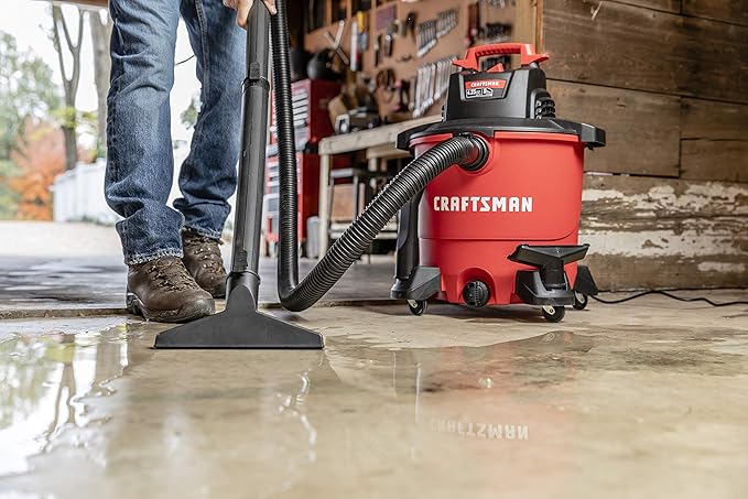 CRAFTSMAN CMXEVBE17590 9 Gallon 4.25 Peak HP Wet/Dry Vac, Portable Shop Vacuum with Attachments and Additional Dust Collection Bags