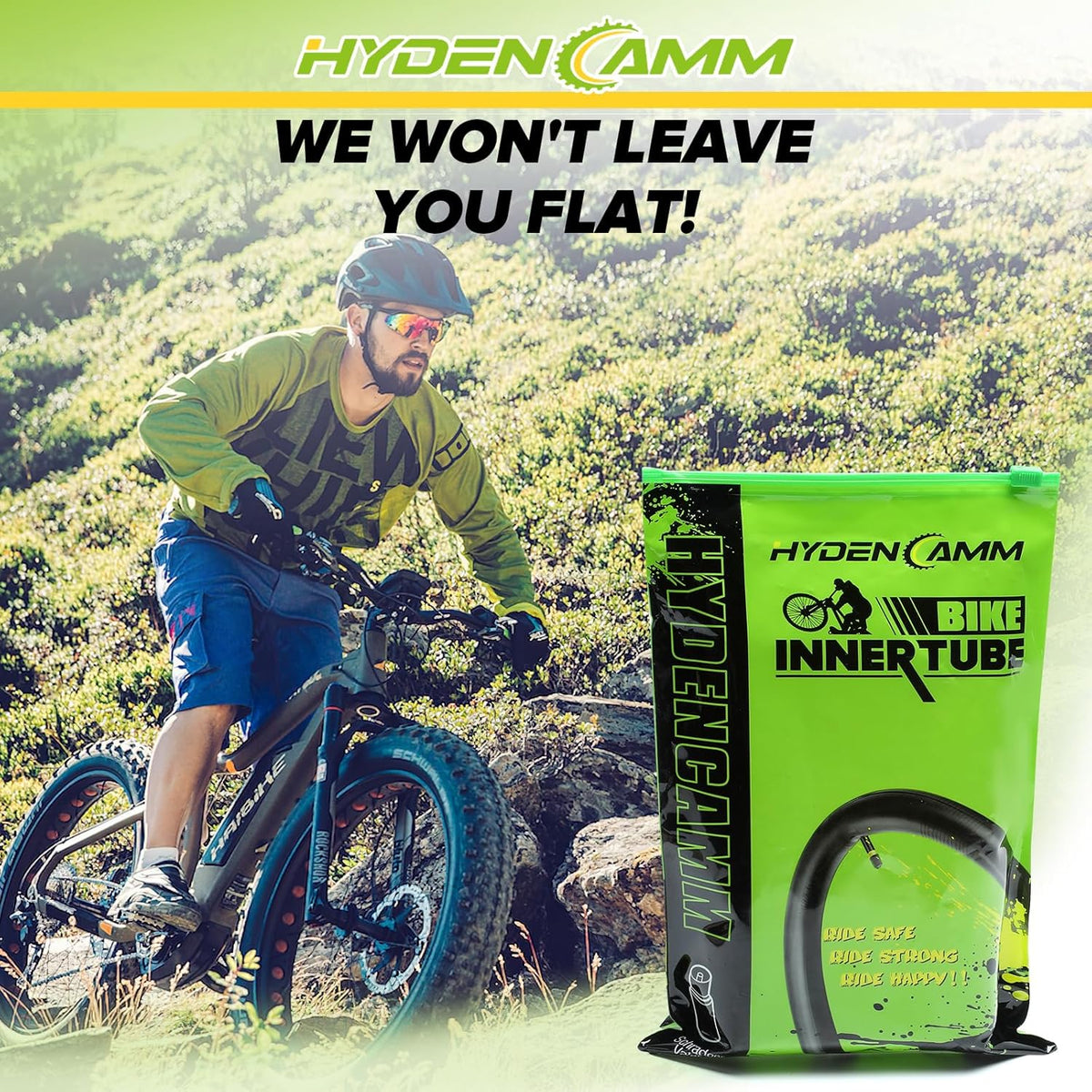 Skiennix Fat Tire Bike Inner Tubes - 20/26 X 3.0/3.5 with 32mm AV Schrader Valve & Tire Levers | 2/4 Pack