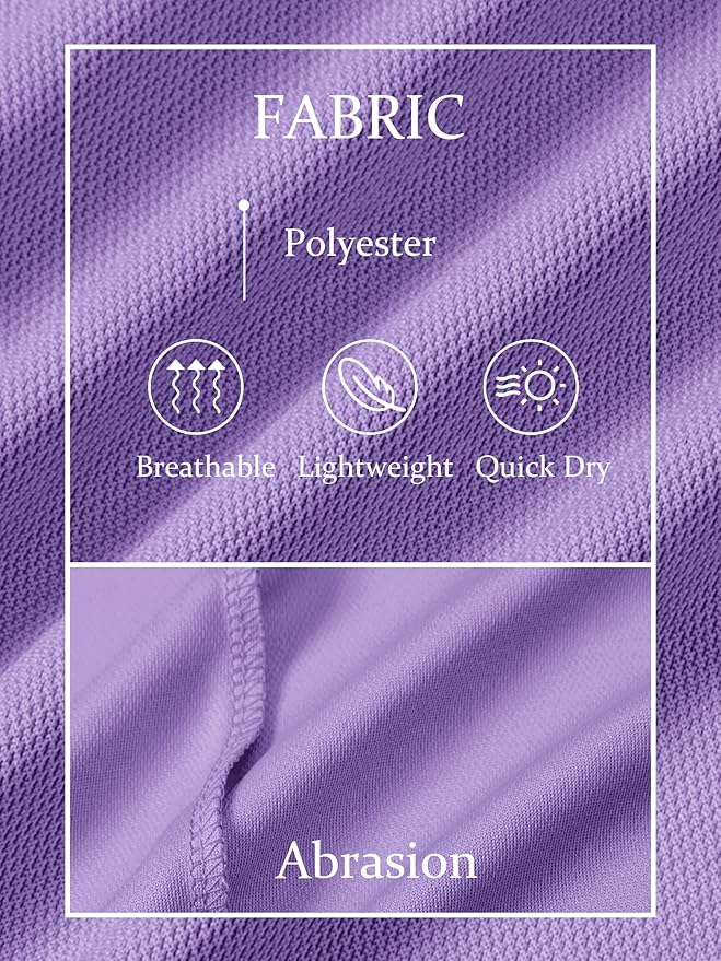 TACVASEN Mens Golf Shirt Dry Fit Mens Polo Shirts Short Sleeve Performance Golf Polos for Men with Collar Work Shirts