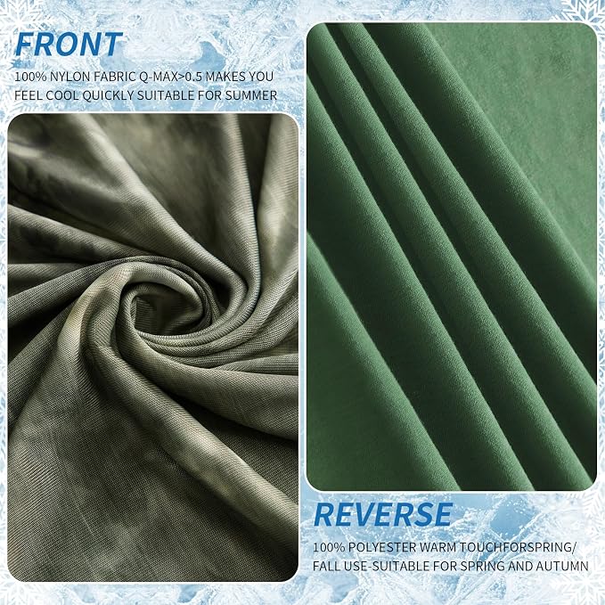 Guohaoi Cooling Blanket for Hot Sleepers and Night Sweats 50"x70" Twin Size | Arc-Chill Q-Max >0.5 Cool Fiber,100% Oeko-Tex Certified Lightweight Summer Blanket for Travel/Outdoor Ultra Cold Breathable