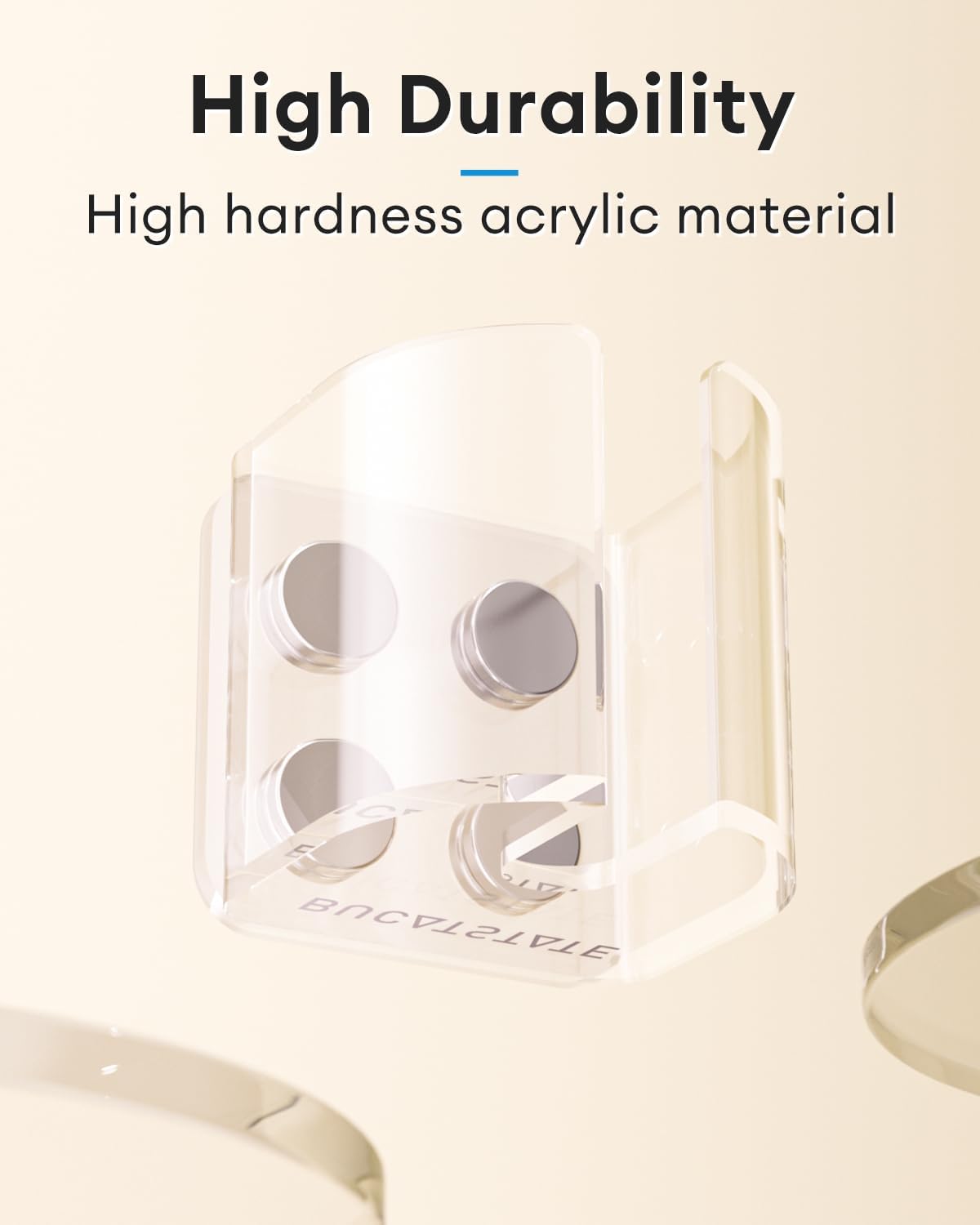 BUCATSTATE Hamster Water Bottles Holder with Magnetic, Drop-Resistant Water Bottle Stand with Adjustable Height, Fits Bottles up to Dia 2 inches, for Hamsters Small Pets (Only Water Bottle Holder)