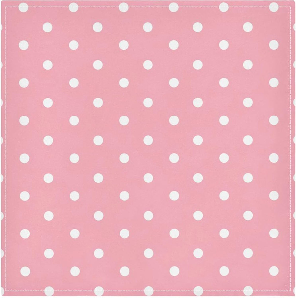 Kigai Cloth Napkins Set of 4 Dots on Pink Dinner Napkins 20x20 in, Washable & Reusable Fabric Table Napkin for Dining Parties Holiday, Eco-Friendly