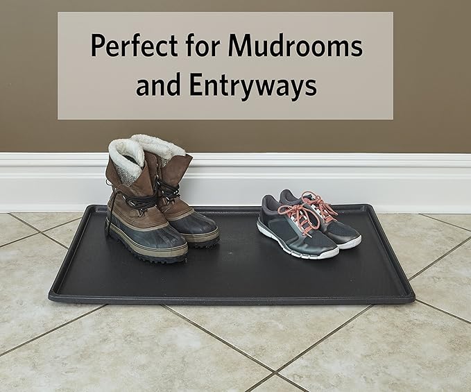 MidWest Homes for Pets Replacement Pan for 42-inch Dog Crates, Fits All Midwest and New World 42-inch Pet Cages, Multiple Uses, Plastic, Black, 9PAN