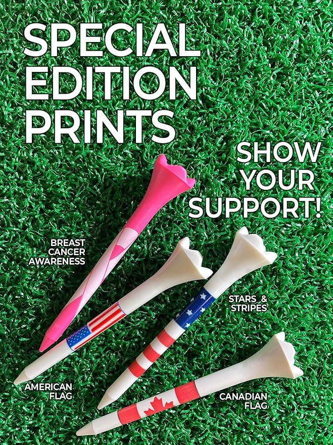 Pride Professional Tee System Golf Tees 30 Count, Multi, 2-3/4 Inch US