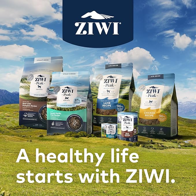 ZIWI Peak Steam & Dried Dog Food - Grass-fed Lamb w/Vegetables - High Protein, Low Carb, All Breeds & Lifestages, for Digestive Health (113.6oz)