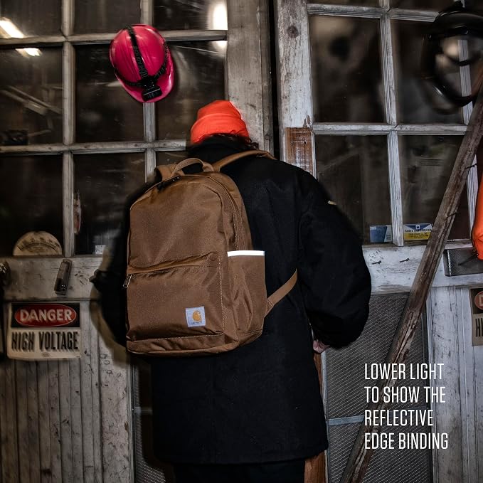 Carhartt Classic 21L Backpack Workwear Blue | Classic Laptop, Water-Resistant Pack with 15 Laptop Sleeve and Organizational Compartments