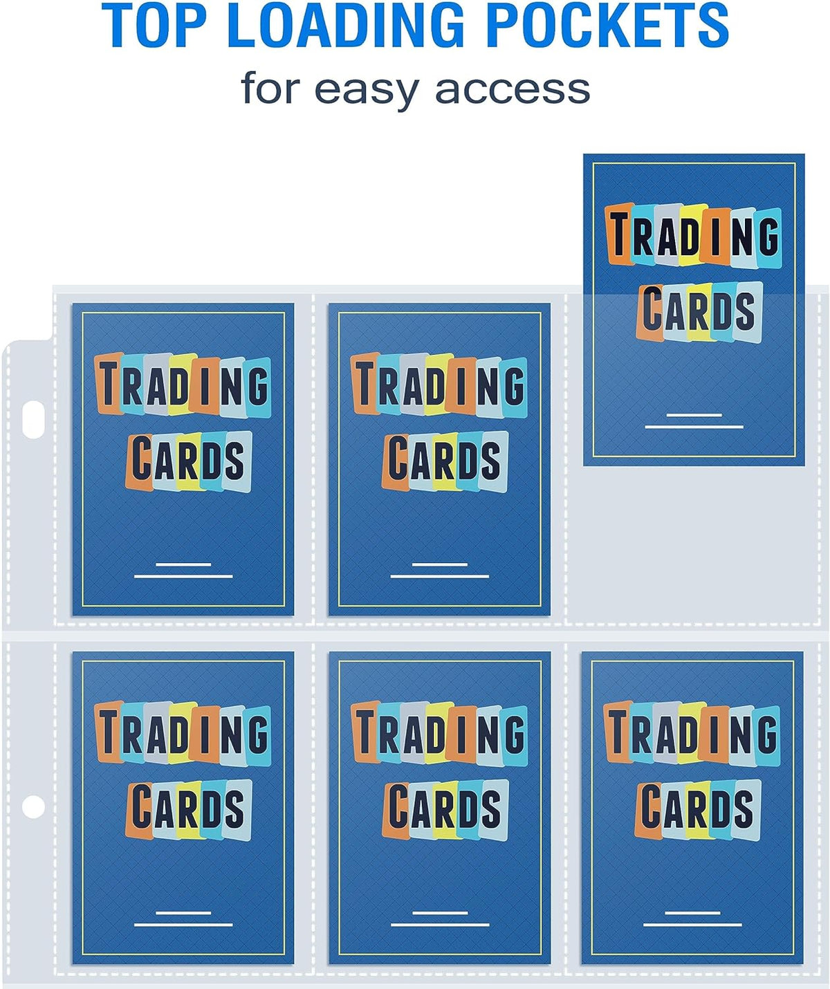 Sooez 200 Pack 9 Pocket Page Protectors - Durable Trading Card Sleeves for 3 Ring Binders | Ideal for Sports & Collectible Games