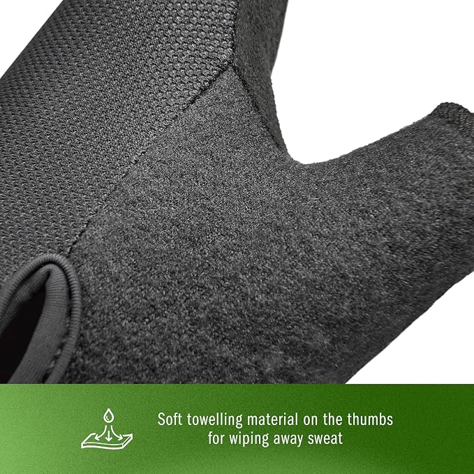 adidas Essential Training & Weightlifting Gloves, Fingerless Workout Gloves