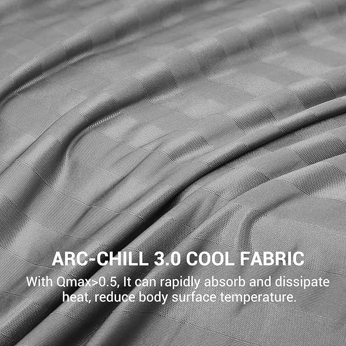 Elegear Double-Sided Cooling Blanket for Hot Sleepers, King, Arc-Chill 3.0 | Q-Max>0.5 Cooling Fabric, Absorbs Heat to Keep Body Cool, Breathable Summer Blankets for Night Sweats & Menopause, 108"x90"