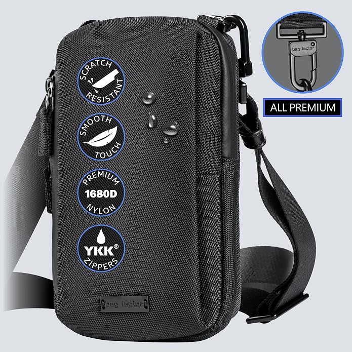Cell Phone Crossbody Sling Bag EDC ��� RFID Small Shoulder Bag with Urban Tech Aesthetic