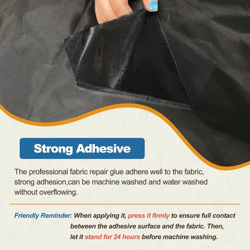 KING MOUNTAIN Self-Adhesive Nylon Fabric Repair Patch - Waterproof 9x11 Inch Kit for Quick Repairs | 4 Pcs (White)