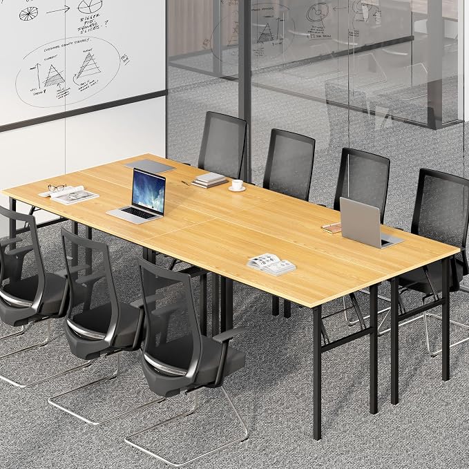 Need Home Office Desk - Large Computer Desk Sturdy Table Foldable Desk Gaming Computer Table No Assembly Required AC5BB 60 inch | Black Frame Writing Gaming Work Table/Foldable Home Office Desk/Sewing Table, No Assembly Required