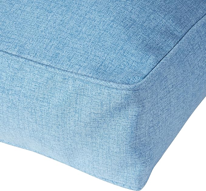 Charlie Rectangle Indoor/Outdoor Pillow Style Dog Bed, Denim, Small (24" x 36")