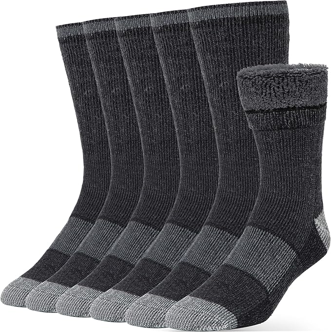 Alvada Warm Thermal Wool Socks for Winter Moisture Wicking and Breathable Cozy Boot Socks