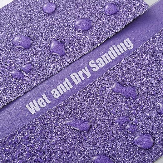 MAXMAN 60 Grit Sandpaper Roll, PSA Purple Film Ceramic Longboard Sand Paper, 2-3/4" Wide Continuous 20 Yard Long Continuous Roll, Self Adhesive Stickyback for Auto, Wood, Metal, Hand Sanding Blocks