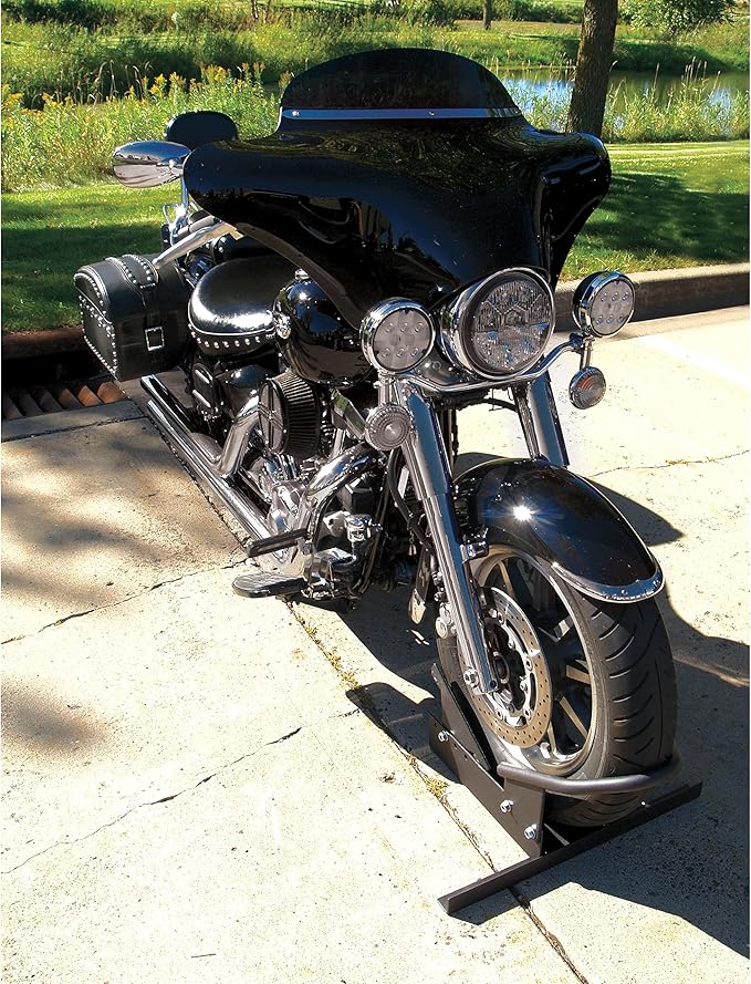 Extreme Max 5600.3204 Deluxe Motorcycle Wheel Chock/Tie-Down Kit