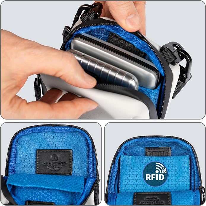 Cell Phone Crossbody Sling Bag EDC ��� RFID Small Shoulder Bag with Urban Tech Aesthetic
