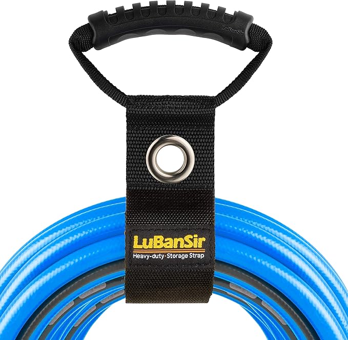 LuBanSir 3 Pack Extension Cord Organizer, 22" Portable Hook and Loop Storage Straps with Grommet Fit Extension Cords, Cables, Ropes, Garden Water Hoses Carrying and Hanging