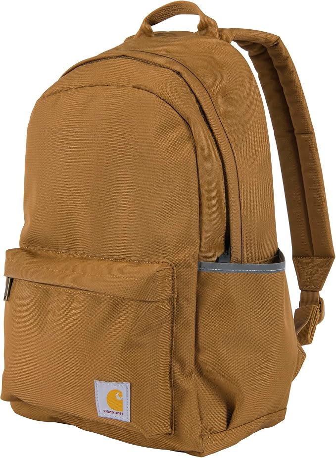 Carhartt Classic 21L Backpack Carhartt Brown | Classic Laptop, Water-Resistant Pack with 15 Laptop Sleeve and Organizational Compartments