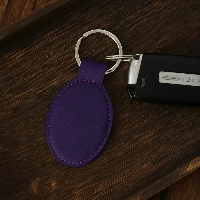 LaserGram Oval Keychain, Water Polo, Personalized Engraving Included