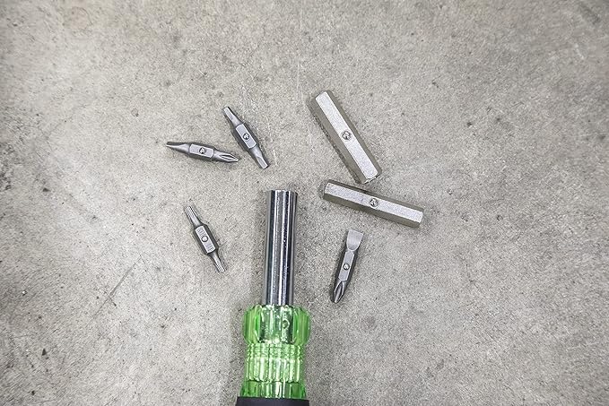 Greenlee, ‎0159-LBFB, 3-Piece Electrician Tool Kit with Stainless Steel Wire Stripper/Cutter/Crimper, 11-in-1 Multi-Bit Screwdriver and Bonus Stainless Steel Bottle Opener